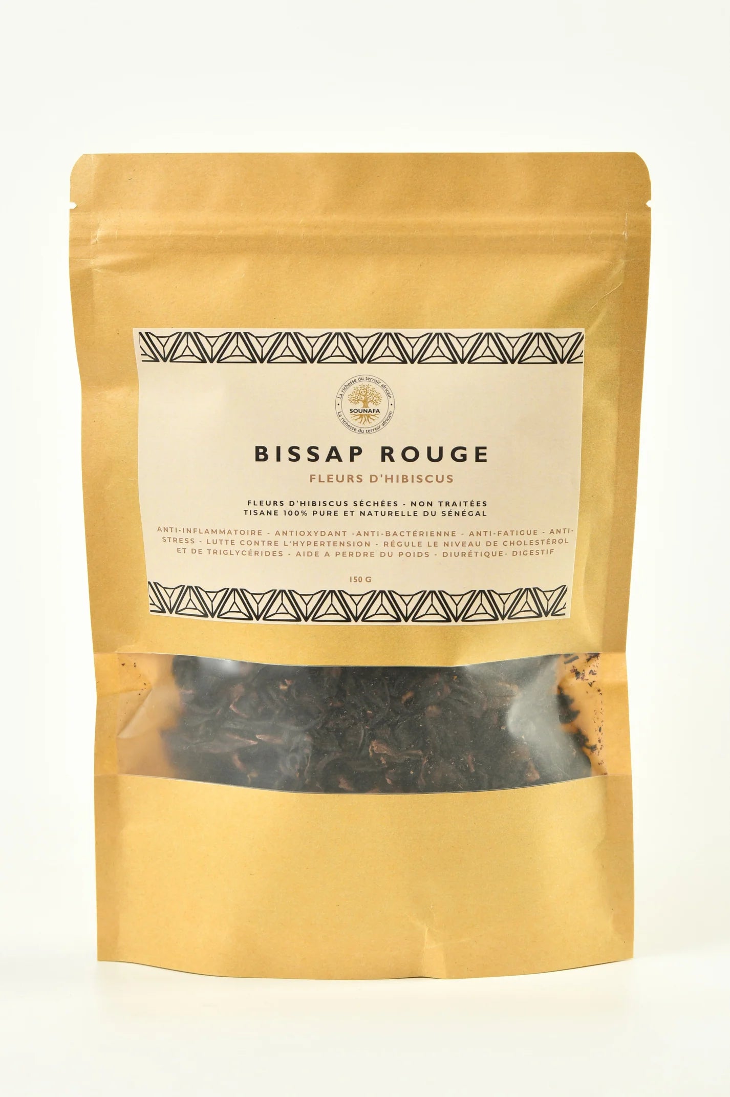 Bissap Rouge – Fleurs d’Hibiscus – 150G : Un Superaliment aux Multiples Bienfaits