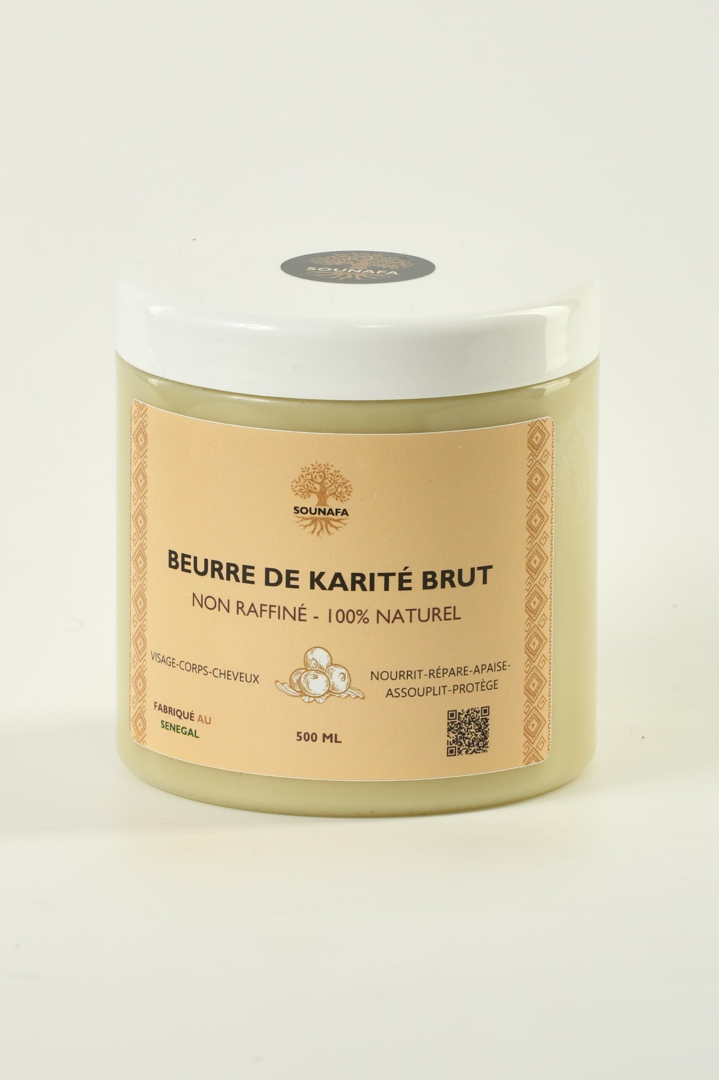 Beurre de karité brut - Non raffiné - 100% naturel - 200 ML ou 500 ML